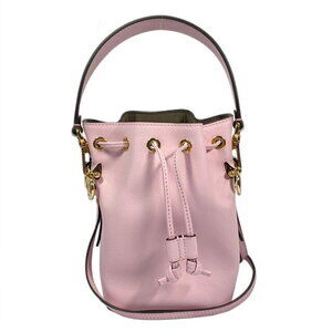 Fendi Montresor Shoulder Bag pink leather